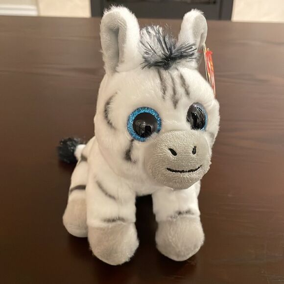 Stripes the Zebra Ty Original Beanie Babies VelveTy NWT Excellent Condition 6.5” - Picture 2 of 9